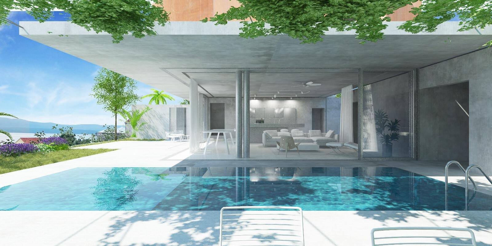 Schönes Ferienhaus mit Pool - Beispielbild für Ferienimmobilien in Kroatien von Dr. Koch Traumrealitäten